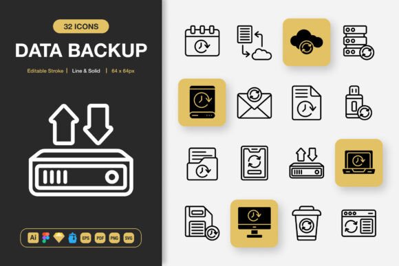 A Comprehensive Evaluation of Data Backup Icon Sets for Design Projects
