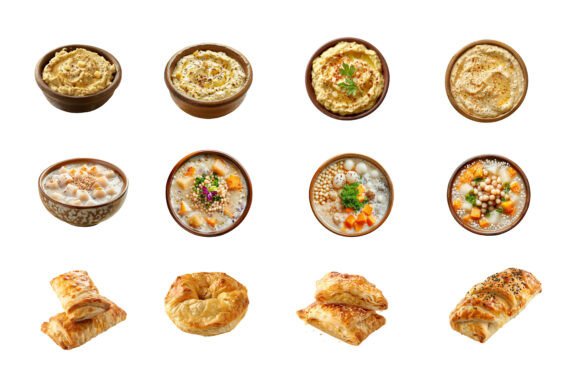 A Creative Collage of Delicious Soup Illustrations