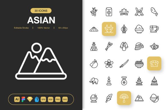 Asian Icons: A Modern Toolkit for Visual Communication