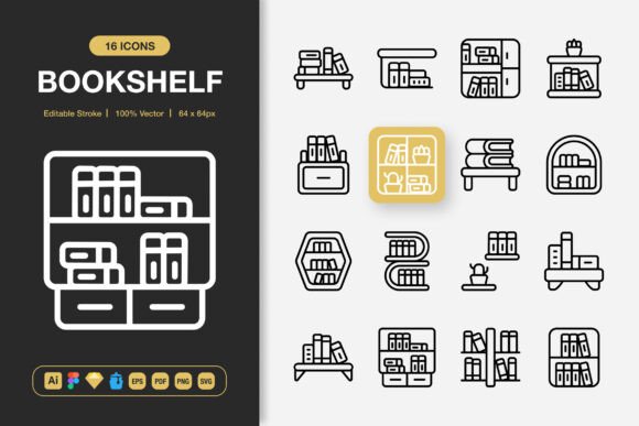 Bookshelf Icons: Evaluating a Modern Minimalist Icon Set for Design Projects