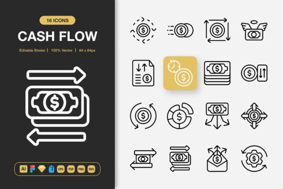 Cash Flow Icons: A Universal Icon Toolkit for Modern Projects