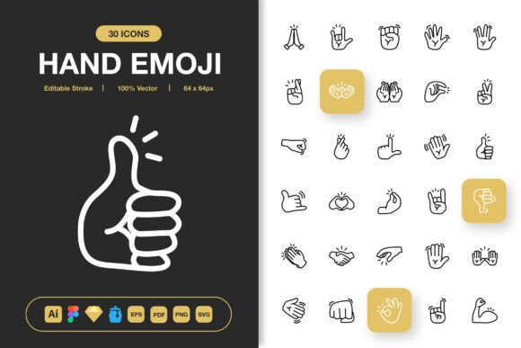 Elevate Your Visual Communication with Versatile Hand Emoji Icons