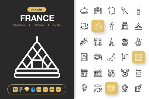 France Icons: A Minimalist Icon Set for Every Creator's Toolbox