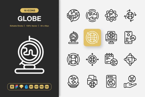 Globe Icons: The Art of Simplification in Modern Visual Communication