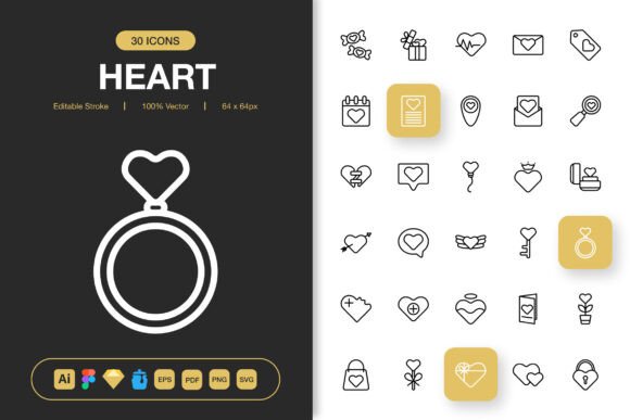 Heart Icons: A Comprehensive Icon Set for Modern Projects