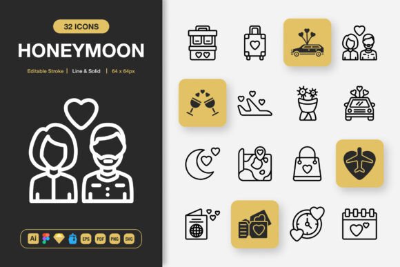 Honeymoon Icons: A Comprehensive Evaluation of a Minimalist Icon Set