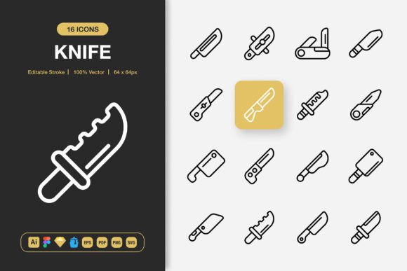 Knife Icons: A Sharp Solution for Modern Visual Communication
