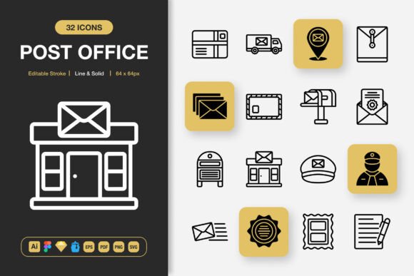 Post Office Icons: The Essential Tool for Streamlined Design Workflows