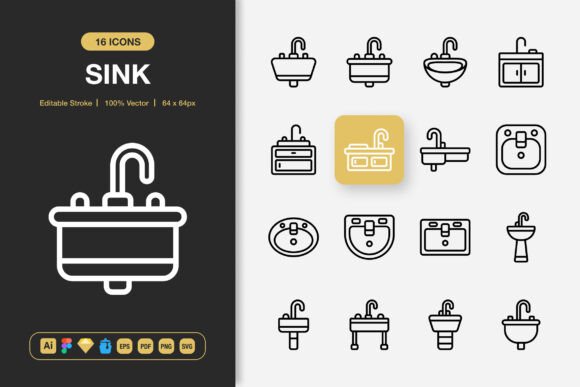 Sink Icons: A Streamlined Toolkit for Modern Projects