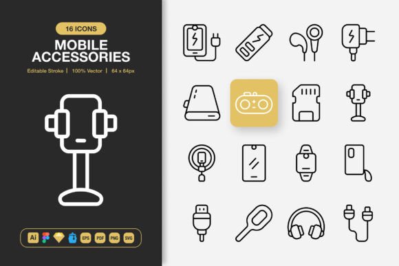 The Power of Minimalist Design: Transforming Your Projects with Mobile Accessories Outline Icons