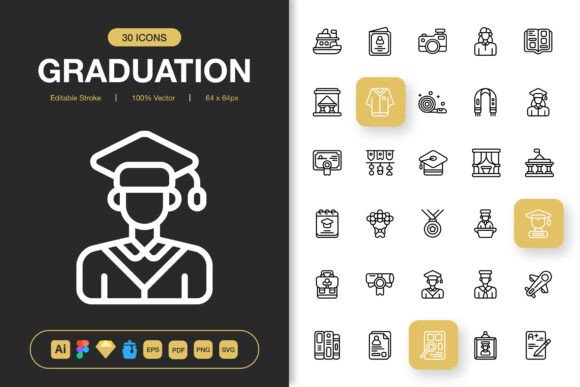 The Power of Minimalist Icon Design: Elevate Your Projects with Graduation Icons